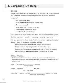 2. Comparing Two Things