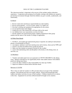 ROLE OF THE CLASSROOM TEACHER The classroom teacher is
