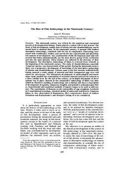 The Rise of Fish Embryology in the Nineteenth