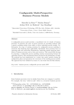 Configurable Multi-Perspective Business Process