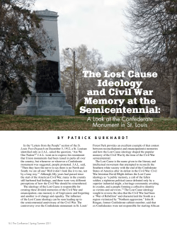 The Lost Cause Ideology and Civil War Memory at the Semicentennial: