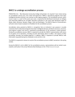 BMCC to undergo accreditation process