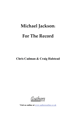 Michael Jackson: For The Record