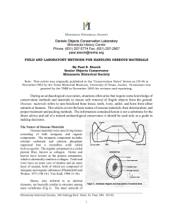 Field and Laboratory Methods for Handling Osseous Materials