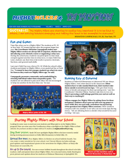 Mighty Milers in Motion - Mar 2012