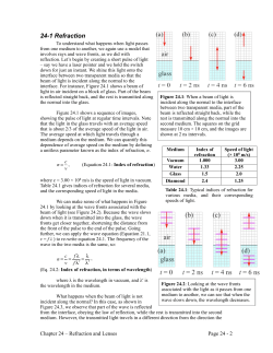 24-1 Refraction