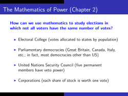 The Mathematics of Power (Chapter 2)