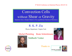Convection Cells