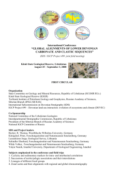 global alignments of lower devonian carbonate and clastic sequences