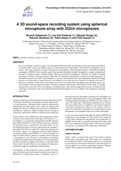 A 3D sound-space recording system using spherical microphone
