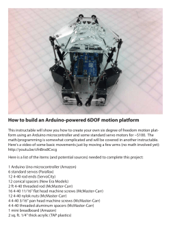 How to build an Arduino-powered 6DOF motion platform - Mips-Lab