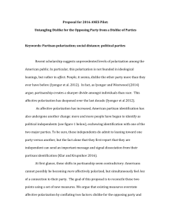 Untangling Dislike for the Opposing Party from a