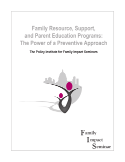 Family Resource, Support, and Parent