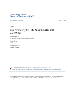 The Role of Age in Jury Selection and Trial Outcomes