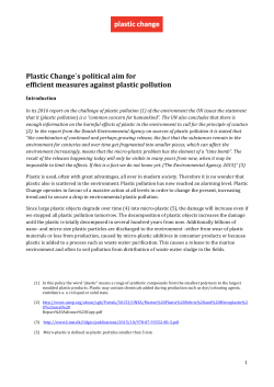 global plastics policy