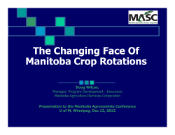 The Changing Face Of Manitoba Crop Rotations