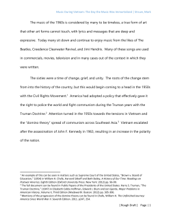 Music During Vietnam