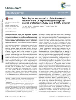 Extending human perception of electromagnetic radiation to the UV