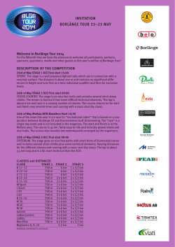 invitation borl&auml;nge tour 23&ndash;25 may
