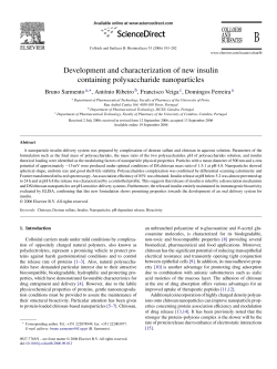 Development and characterization of new insulin containing