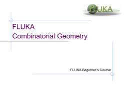 FLUKA Combinatorial Geometry