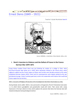 Ernest Denis (1849 &ndash; 1921)