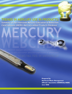 Trends in Mercury Use