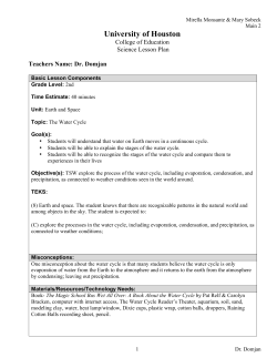 5E Science Lesson Plan_ Water Cycle