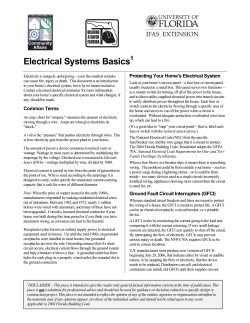 Electrical Systems Basics - Florida Building Commission