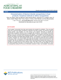 Characterisation of titanium dioxide nanoparticles in food products