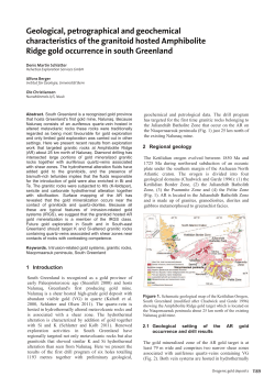 Geological, petrographical and geochemical characteristics of the