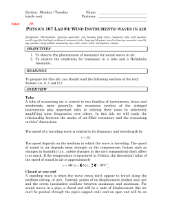 Lab 4 Wind Instruments