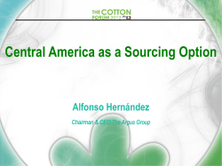 Central America as a Sourcing Option