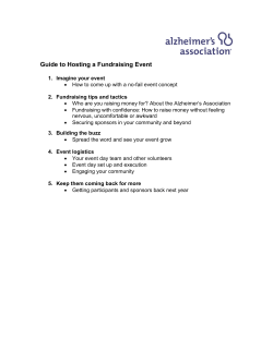Guide to hosting a fundraising event