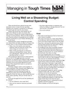 Managing in Tough Times