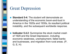 Great Depression Lessons