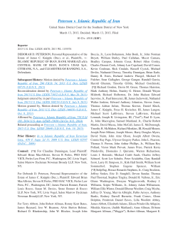 Peterson v. Islamic Republic of Iran