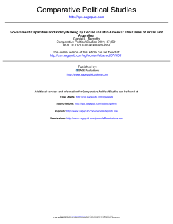 Comparative Political Studies