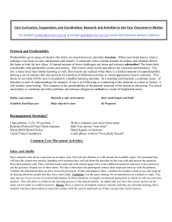 Core Curriculum Cooperation and Coordination Research and