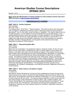 Spring 2014 - GWU-American Studies