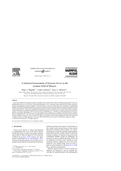 A historical assessment of Karenia brevis in the