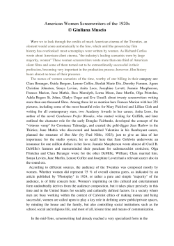 American Women Screenwriters of the 1920s