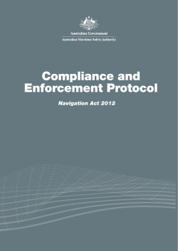 Navigation Act 2012 Protocol