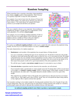 Random Sampling