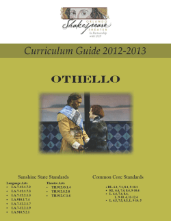 Study Guide - Orlando Shakespeare Theater