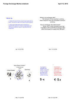 Foreign Exchange Market.notebook