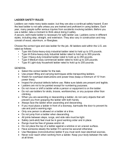 Ladder Safety - University of Hawaii at Manoa