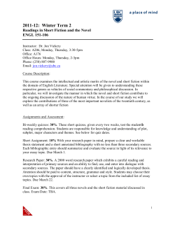 2011-12: Winter Term 2