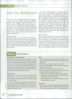 Cell City WebQuest - ComputerScienced142
