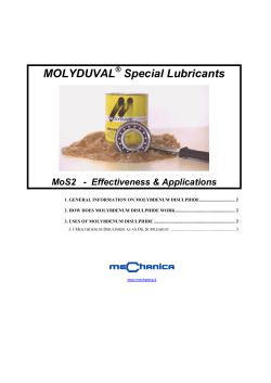 MOLYDUVAL Special Lubricants